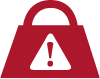 Weight Icon with Caution Symbol